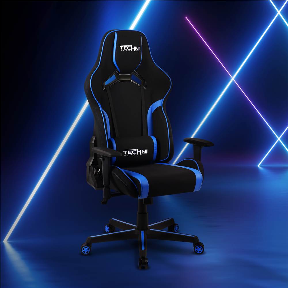 Techni Home Office Fabric Adjustable Rotatable Gaming Chair with Ergonomic High Backrest and Lumbar Support - Blue Techni Home Office Fabric Adjustable Rotatable Gaming Chair With Ergonomic High Backrest And Lumbar Support - Blue -NEWTRAL Sales Shop Techni Sport TSF 71 Fabric Office PC Gaming Chair Blue 469891 0