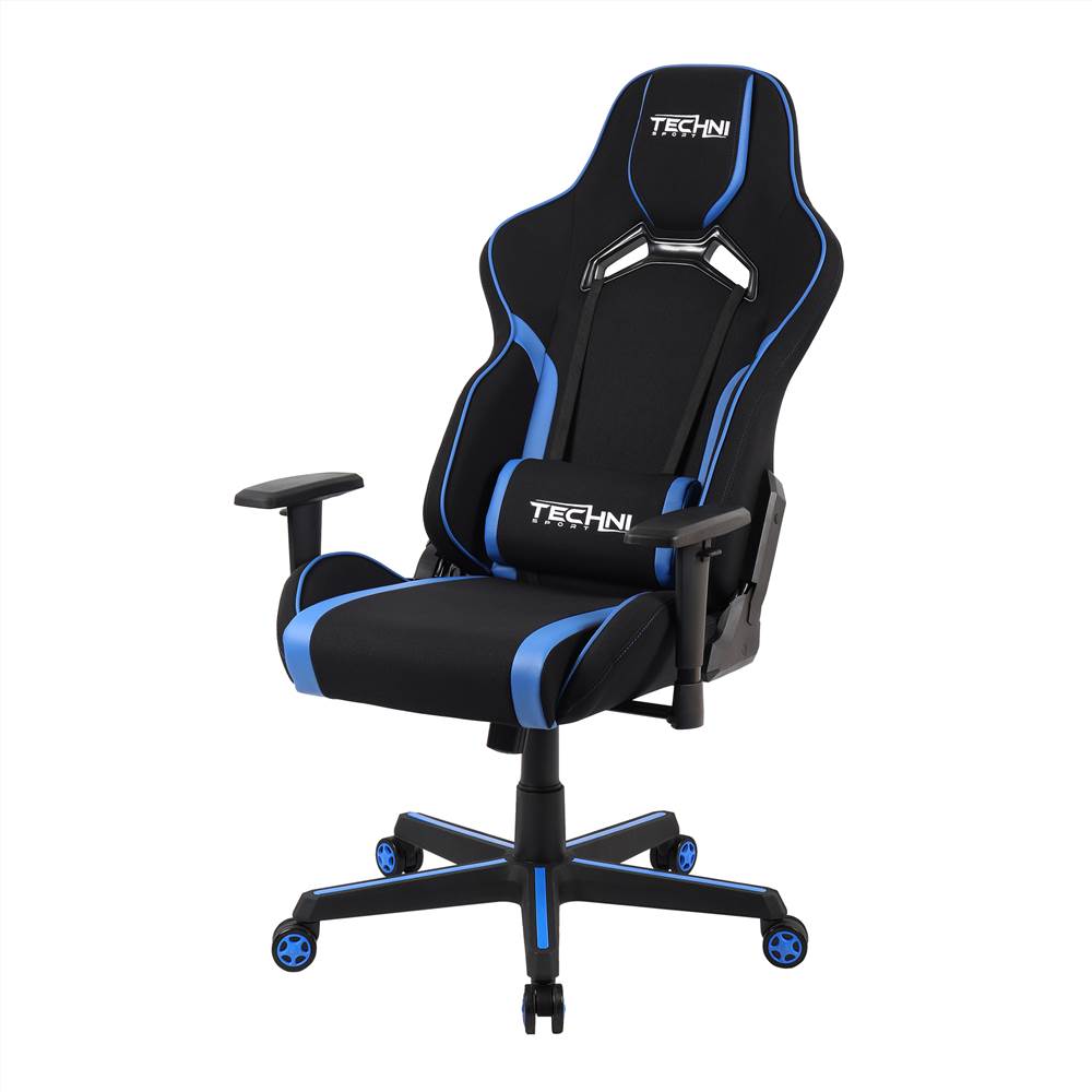 Techni Home Office Fabric Adjustable Rotatable Gaming Chair with Ergonomic High Backrest and Lumbar Support - Blue Techni Home Office Fabric Adjustable Rotatable Gaming Chair With Ergonomic High Backrest And Lumbar Support - Blue -NEWTRAL Sales Shop Techni Sport TSF 71 Fabric Office PC Gaming Chair Blue 469891 1