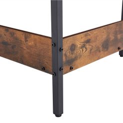 28.3" Triangle Computer Table With Keyboard Tray And Large Storage Space, For Office, Cafe, Study Room - Brown 3 28.3" Triangle Computer Table With Keyboard Tray And Large Storage Space, For Office, Cafe, Study Room - Brown -NEWTRAL Sales Shop Triangle computer desk 471293 2