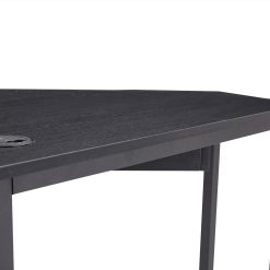 28.3" Triangle Computer Table With Keyboard Tray And Large Storage Space, For Office, Cafe, Study Room - Black -NEWTRAL Sales Shop Triangle computer desk 471297 2