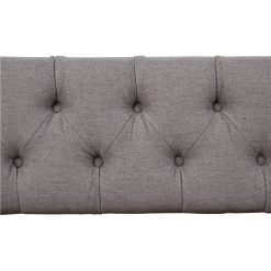 Twin Size Linen Upholstered Tufted Daybed Wooden Frame With Two Storage Drawers And Armrests - Gray -NEWTRAL Sales Shop Upholstered daybed with Two Drawers Wood Slat Support Gray Twin Size Old SKU LP000010AE 457717 3