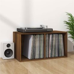 Vinyl Storage Box Brown Oak 71x34x36 Cm Engineered Wood 5 Vinyl Storage Box Brown Oak 71x34x36 Cm Engineered Wood -NEWTRAL Sales Shop Vinyl Storage Box Brown Oak 71x34x36 cm Engineered Wood 513873 5