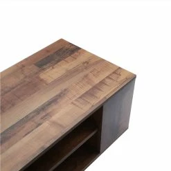 47.25"W Height Adjustable Wall Mounted TV Stand With Storage Shelves, Suitable For Placing TVs Up To 50", For Living Room, Entertainment Center - Brown -NEWTRAL Sales Shop Wall Mounted Media Console Floating TV Stand Component Shelf with Height Adjustable 463740 3