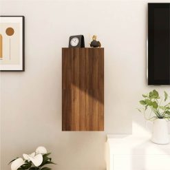 Wall Mounted TV Cabinet 2 Pcs Brown Oak 30.5x30x30 Cm -NEWTRAL Sales Shop Wall Mounted TV Cabinet 2 pcs Brown Oak 30 5x30x30 cm 509343 2