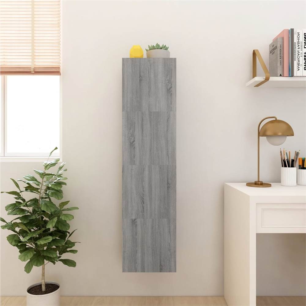 Wall Mounted TV Cabinet 4 pcs Grey Sonoma 30.5x30x30 cm Wall Mounted TV Cabinet 4 Pcs Grey Sonoma 30.5x30x30 Cm -NEWTRAL Sales Shop Wall Mounted TV Cabinet 4 pcs Grey Sonoma 30 5x30x30 cm 509435 2
