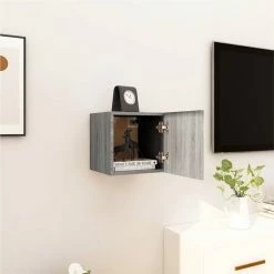 Wall Mounted TV Cabinet Grey Sonoma 30.5x30x30 Cm