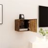 Wall Mounted TV Cabinet Smoked Oak 30.5x30x30 Cm