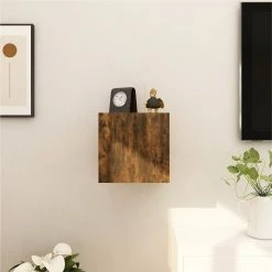 Wall Mounted TV Cabinet Smoked Oak 30.5x30x30 Cm 8 Wall Mounted TV Cabinet Smoked Oak 30.5x30x30 Cm -NEWTRAL Sales Shop Wall Mounted TV Cabinet Smoked Oak 30 5x30x30 cm 509383 2