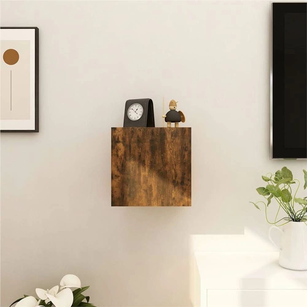 Wall Mounted TV Cabinet Smoked Oak 30.5x30x30 Cm 3 Wall Mounted TV Cabinet Smoked Oak 30.5x30x30 Cm - Image 3