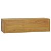 Wall-mounted Bathroom Cabinet 110x45x30 Cm Solid Wood Teak