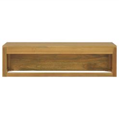 Wall-mounted Bathroom Cabinet 110x45x30 Cm Solid Wood Teak 3 Wall-mounted Bathroom Cabinet 110x45x30 Cm Solid Wood Teak -NEWTRAL Sales Shop Wall mounted Bathroom Cabinet 110x45x30 cm Solid Wood Teak 516038 3