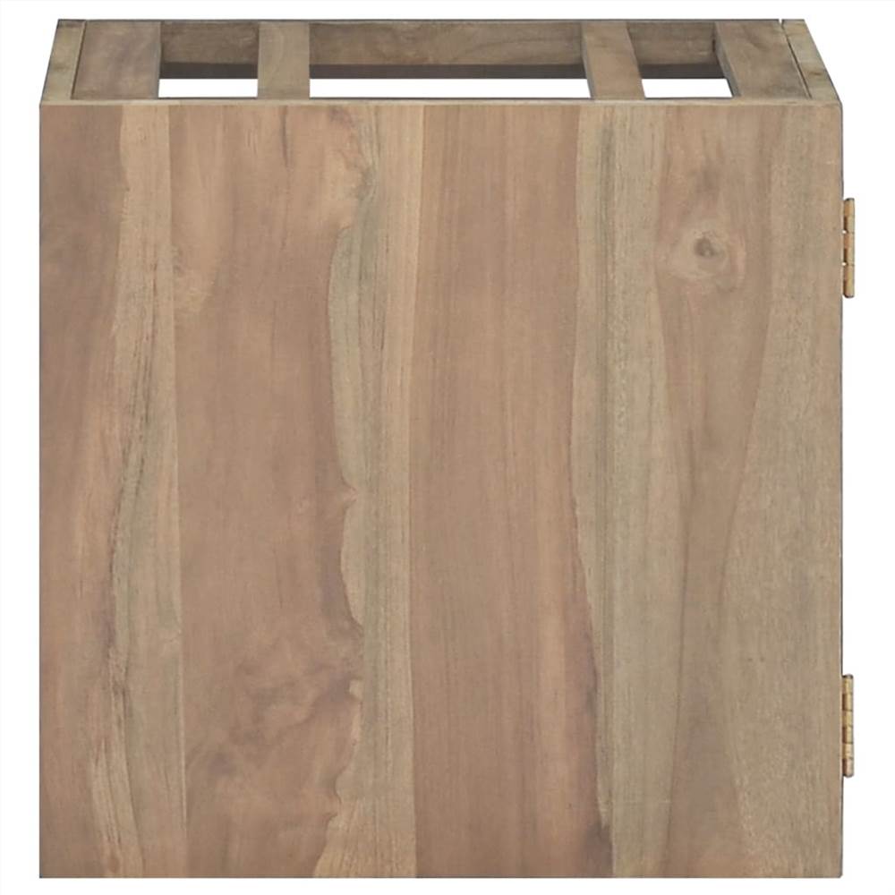Wall-mounted Bathroom Cabinet 46x25.5x40 cm Solid Wood Teak Wall-mounted Bathroom Cabinet 46x25.5x40 Cm Solid Wood Teak -NEWTRAL Sales Shop Wall mounted Bathroom Cabinet 46x25 5x40 cm Solid Wood Teak 516012 1