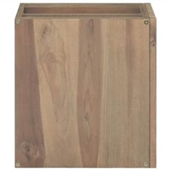 Wall-mounted Bathroom Cabinet 46x25.5x40 Cm Solid Wood Teak 2 Wall-mounted Bathroom Cabinet 46x25.5x40 Cm Solid Wood Teak -NEWTRAL Sales Shop Wall mounted Bathroom Cabinet 46x25 5x40 cm Solid Wood Teak 516012 2