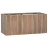 Wall-mounted Bathroom Cabinet 90x39x40 Cm Solid Wood Teak