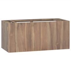 Wall-mounted Bathroom Cabinet 90x39x40 Cm Solid Wood Teak