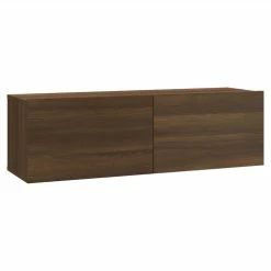 Wall-mounted TV Cabinet Set Brown Oak Engineered Wood -NEWTRAL Sales Shop Wall mounted TV Cabinet Set Brown Oak Engineered Wood 515458 3