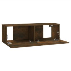 Wall-mounted TV Cabinet Set Smoked Oak Engineered Wood -NEWTRAL Sales Shop Wall mounted TV Cabinet Set Smoked Oak Engineered Wood 515466 4