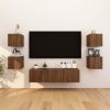 Wall-mounted TV Cabinets 8 Pcs Brown Oak 30.5x30x30 Cm