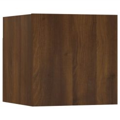 Wall-mounted TV Cabinets 8 Pcs Brown Oak 30.5x30x30 Cm -NEWTRAL Sales Shop Wall mounted TV Cabinets 8 pcs Brown Oak 30 5x30x30 cm 514909 2