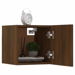 Wall-mounted TV Cabinets 8 Pcs Brown Oak 30.5x30x30 Cm -NEWTRAL Sales Shop Wall mounted TV Cabinets 8 pcs Brown Oak 30 5x30x30 cm 514909 4