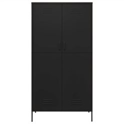 Wardrobe Black 90x50x180 Cm Steel 3 Wardrobe Black 90x50x180 Cm Steel -NEWTRAL Sales Shop Wardrobe Black 90x50x180 cm Steel 497572 3