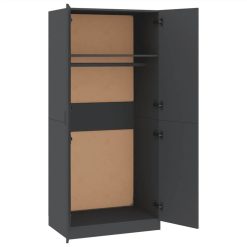Wardrobe Grey 80x52x180 Cm Chipboard -NEWTRAL Sales Shop Wardrobe Grey 80x52x180 cm Chipboard 453947 4