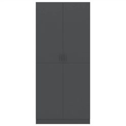 Wardrobe Grey 80x52x180 Cm Chipboard -NEWTRAL Sales Shop Wardrobe Grey 80x52x180 cm Chipboard 453947 5