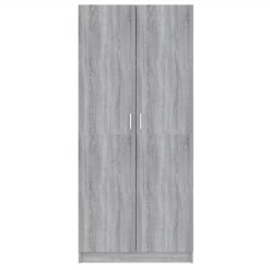 Wardrobe Grey Sonoma 80x50x180 Cm Engineered Wood -NEWTRAL Sales Shop Wardrobe Grey Sonoma 80x50x180 cm Engineered Wood 515751 2
