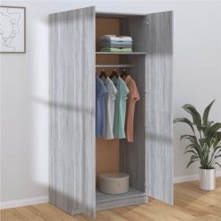 Wardrobe Grey Sonoma 80x50x180 Cm Engineered Wood -NEWTRAL Sales Shop Wardrobe Grey Sonoma 80x50x180 cm Engineered Wood 515751 5