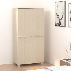 Wardrobe Honey Brown 89x50x180 Cm Solid Wood Pine