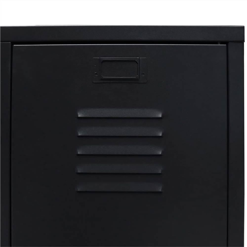 Wardrobe Metal Industrial Style 67x35x107 cm Black Wardrobe Metal Industrial Style 67x35x107 Cm Black -NEWTRAL Sales Shop Wardrobe Metal Industrial Style 67x35x107 cm Black 440327 5
