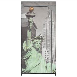 Wardrobe New York 75x45x160 Cm Fabric -NEWTRAL Sales Shop Wardrobe New York 75x45x160 cm Fabric 445367 2