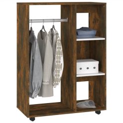 Wardrobe Smoked Oak 80x40x110 Cm Engineered Wood 3 Wardrobe Smoked Oak 80x40x110 Cm Engineered Wood -NEWTRAL Sales Shop Wardrobe Smoked Oak 80x40x110 cm Engineered Wood 514802 3