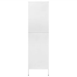 Wardrobe White 90x50x180 Cm Steel -NEWTRAL Sales Shop Wardrobe White 90x50x180 cm Steel 497488 4