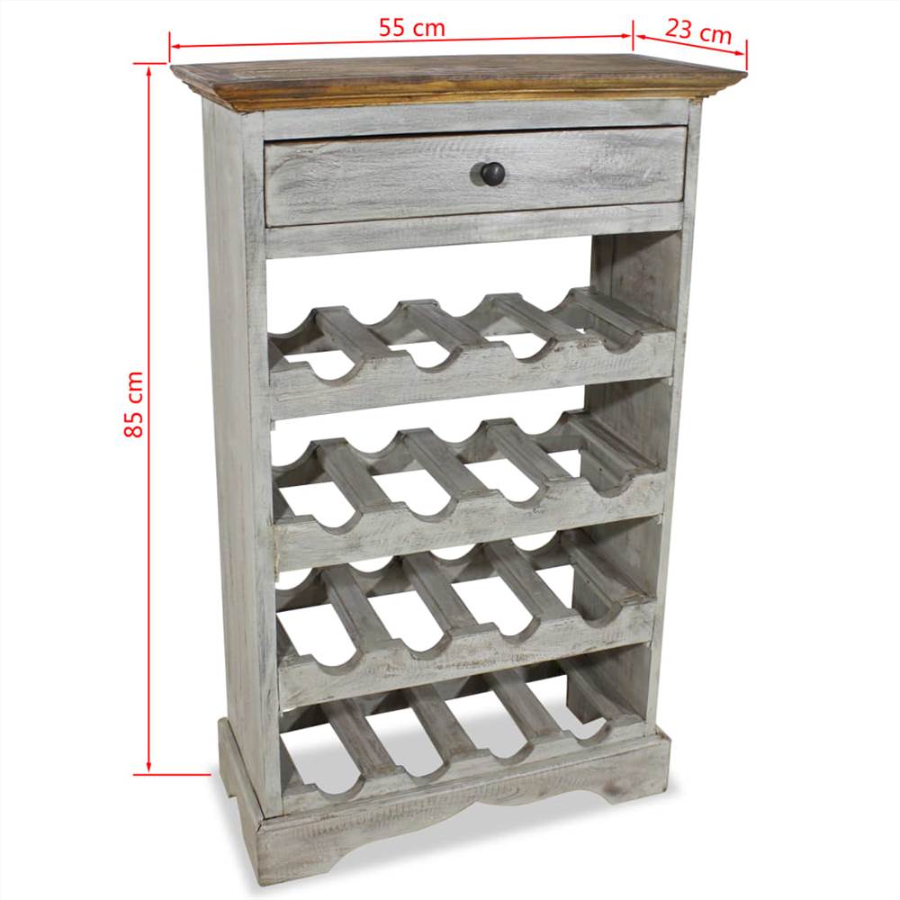 Wine Rack Solid Reclaimed Wood 55x23x85 cm Wine Rack Solid Reclaimed Wood 55x23x85 Cm -NEWTRAL Sales Shop Wine Rack Solid Reclaimed Wood 55x23x85 cm 447725 2