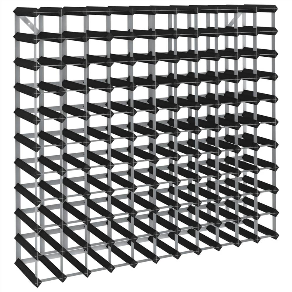 Wine Rack for 120 Bottles Black Solid Pine Wood Wine Rack For 120 Bottles Black Solid Pine Wood -NEWTRAL Sales Shop Wine Rack for 120 Bottles Black Solid Pine Wood 472442 1