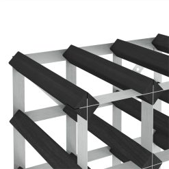 Wine Rack For 120 Bottles Black Solid Pine Wood 2 Wine Rack For 120 Bottles Black Solid Pine Wood -NEWTRAL Sales Shop Wine Rack for 120 Bottles Black Solid Pine Wood 472442 2