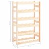 Wine Rack For 30 Bottles Pinewood