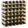 Wine Rack For 42 Bottles Solid Pinewood