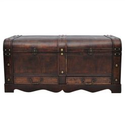 Wooden Treasure Chest Large Brown -NEWTRAL Sales Shop Wooden Treasure Chest Large Brown 451434 3