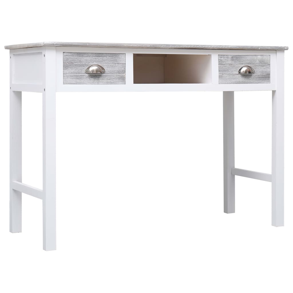 Writing Desk Grey 110x45x76 cm Wood Writing Desk Grey 110x45x76 Cm Wood -NEWTRAL Sales Shop Writing Desk Grey 110x45x76 cm Wood 429600 1