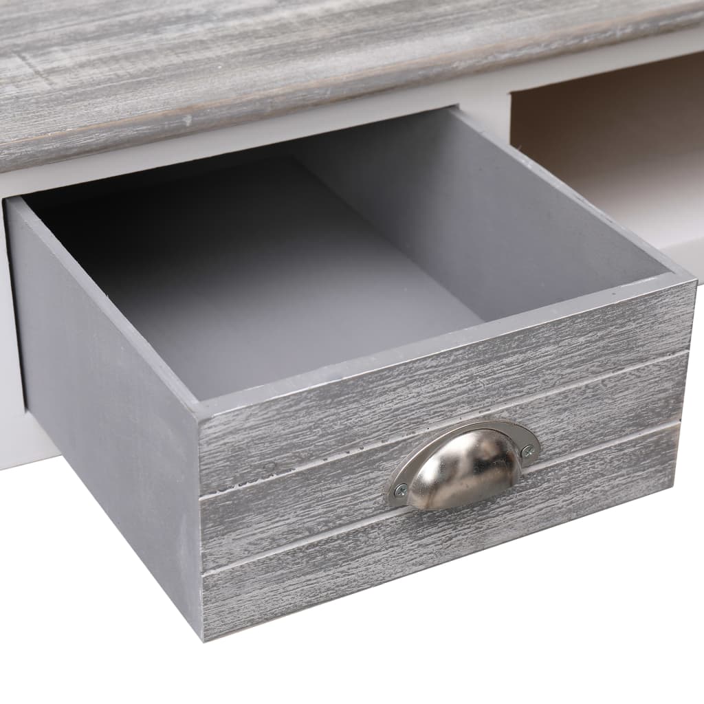 Writing Desk Grey 110x45x76 cm Wood Writing Desk Grey 110x45x76 Cm Wood -NEWTRAL Sales Shop Writing Desk Grey 110x45x76 cm Wood 429600 5