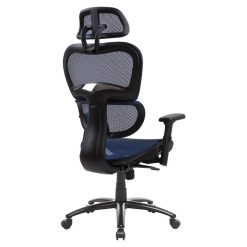 Home Office Rotatable Gaming Chair Height Adjustable With Ergonomic High Backrest, Elastic Mesh, And Lumbar Support - Blue -NEWTRAL Sales Shop home office rotatable gaming chair height adjustable blue 375b70 1669372250405