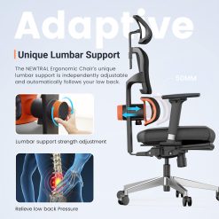NEWTRAL NT002 Ergonomic Chair Adaptive Lower Back Support With Footrest 4 Recline Angle Adjustable Backrest Armrest Headrest 5 Positions To Lock Aluminum Alloy Base - Pro Version -NEWTRAL Sales Shop newtral chair pro nt002 bc57ed 1660803075778
